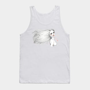 Smiling Beautiful Woman Tank Top